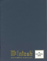 McIntosh C-36 - Owners manual